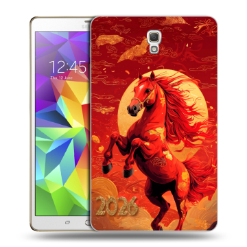 Силиконовый чехол на Samsung Galaxy Tab S 8.4 с принтом Новый год