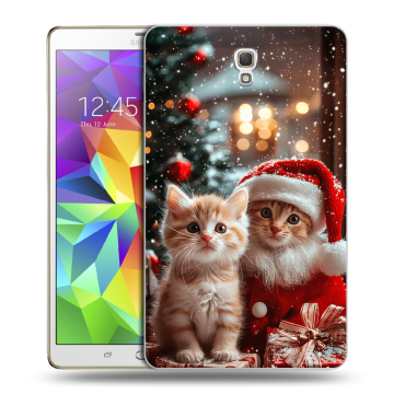 Силиконовый чехол на Samsung Galaxy Tab S 8.4 с принтом Новый год