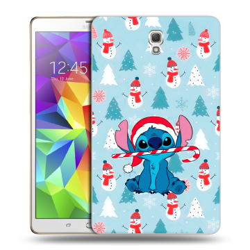 Силиконовый чехол на Samsung Galaxy Tab S 8.4 с принтом Стич Новый год Силиконовый чехол на Samsung Galaxy Tab S 8.4 с принтом Стич Новый год