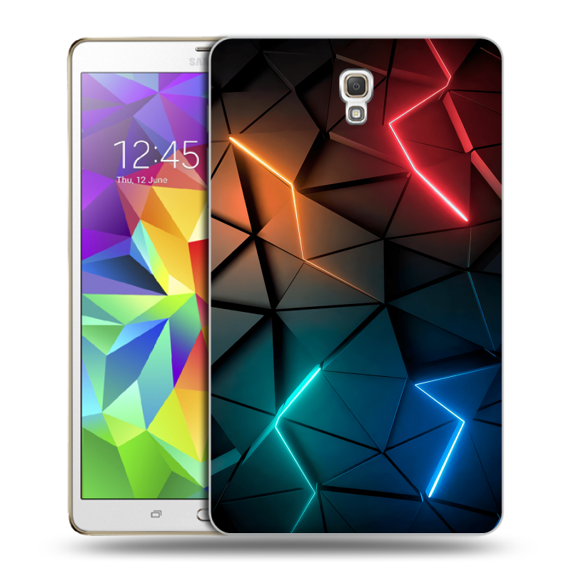 Силиконовый чехол на Samsung Galaxy Tab S 8.4 с принтом Абстракция неон Силиконовый чехол на Samsung Galaxy Tab S 8.4 с принтом Абстракция неон
