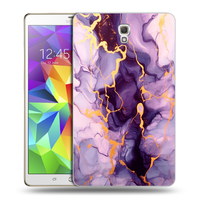 Силиконовый чехол на Samsung Galaxy Tab S 8.4 с принтом Мрамор Силиконовый чехол на Samsung Galaxy Tab S 8.4 с принтом Мрамор
