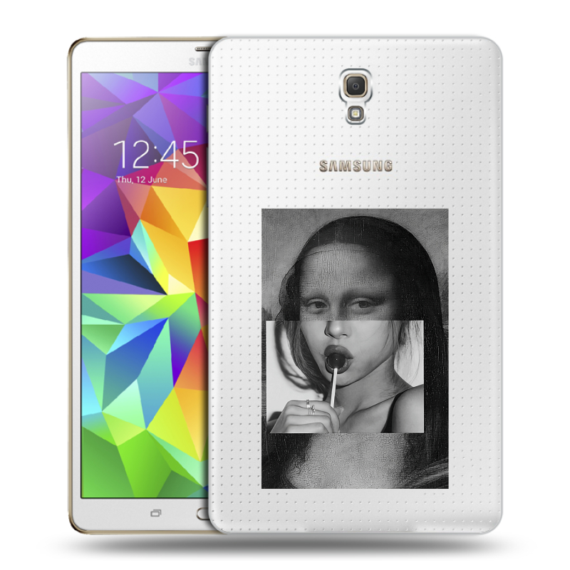 Силиконовый чехол на Samsung Galaxy Tab S 8.4 с принтом Мона Лиза Силиконовый чехол на Samsung Galaxy Tab S 8.4 с принтом Мона Лиза