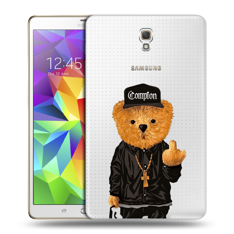 Силиконовый чехол на Samsung Galaxy Tab S 8.4 с принтом Плюшевый медведь Силиконовый чехол на Samsung Galaxy Tab S 8.4 с принтом Плюшевый медведь