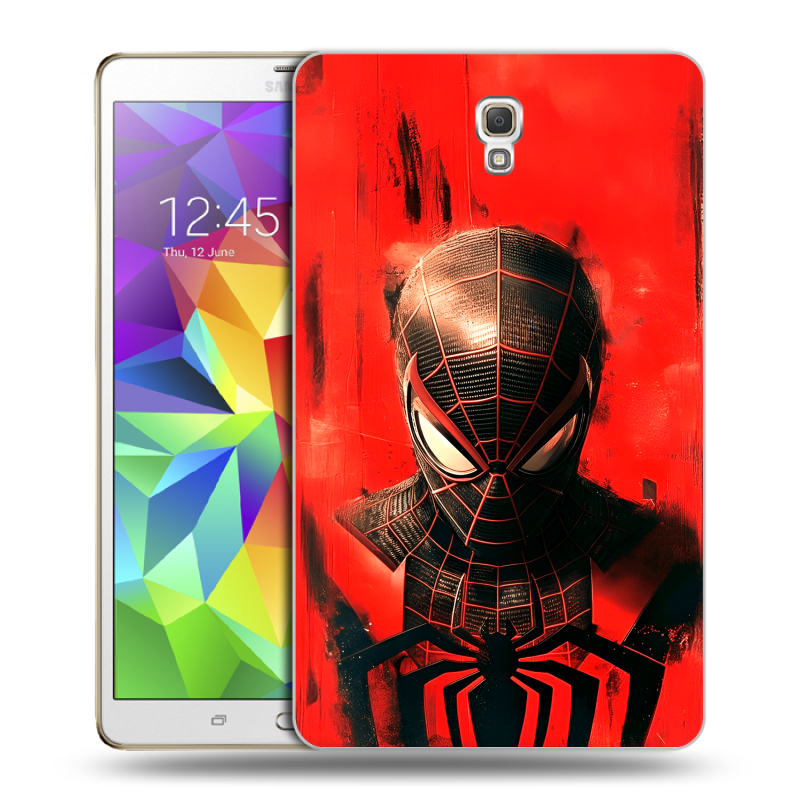 Силиконовый чехол на Samsung Galaxy Tab S 8.4 с принтом человек паук spiderman Силиконовый чехол на Samsung Galaxy Tab S 8.4 с принтом человек паук spiderman