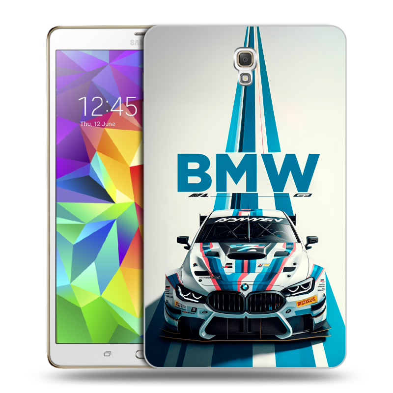 Силиконовый чехол на Samsung Galaxy Tab S 8.4 с принтом БМВ BMW Силиконовый чехол на Samsung Galaxy Tab S 8.4 с принтом БМВ BMW