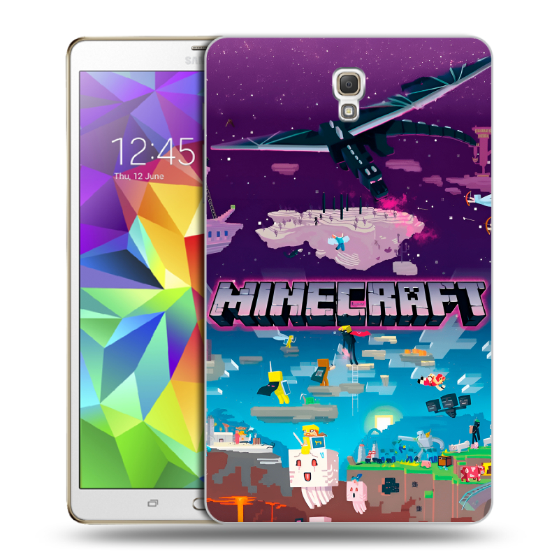 Силиконовый чехол на Samsung Galaxy Tab S 8.4 с принтом Майнкрафт Minecraft Силиконовый чехол на Samsung Galaxy Tab S 8.4 с принтом Майнкрафт Minecraft