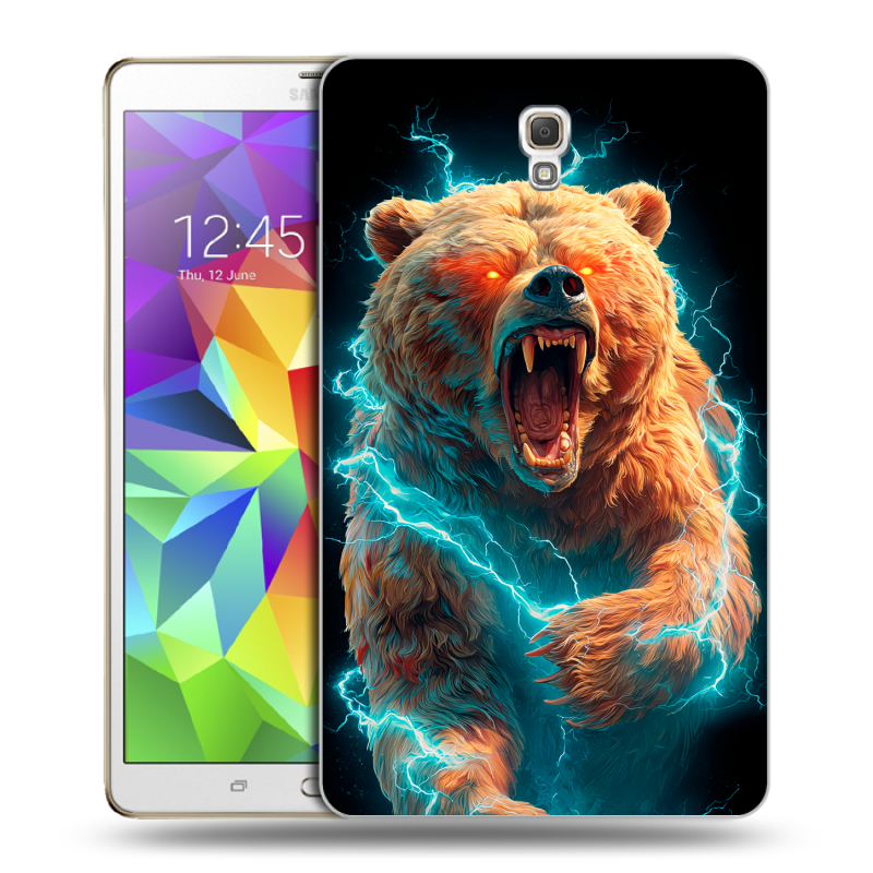Силиконовый чехол на Samsung Galaxy Tab S 8.4 с принтом Медведь Силиконовый чехол на Samsung Galaxy Tab S 8.4 с принтом Медведь