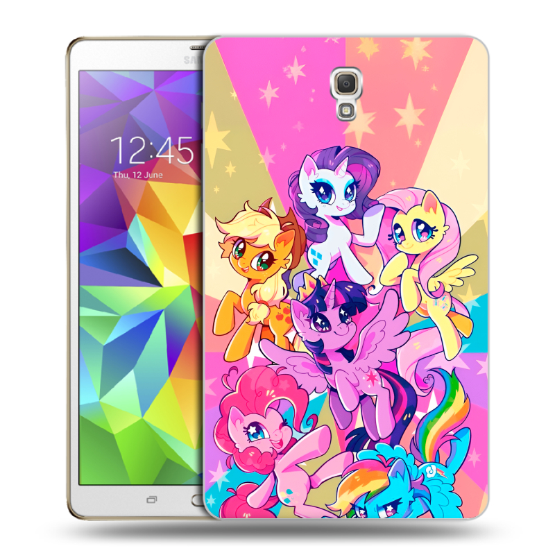 Силиконовый чехол на Samsung Galaxy Tab S 8.4 с принтом My little pony Дружба чудо Силиконовый чехол на Samsung Galaxy Tab S 8.4 с принтом My little pony Дружба чудо