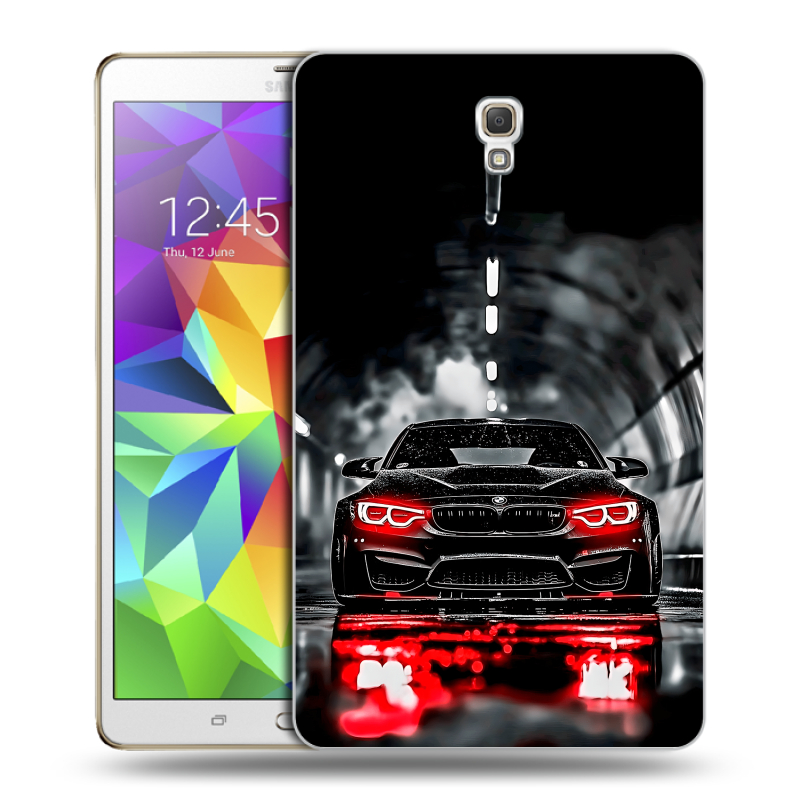 Силиконовый чехол на Samsung Galaxy Tab S 8.4 с принтом BMW БМВ Силиконовый чехол на Samsung Galaxy Tab S 8.4 с принтом BMW БМВ