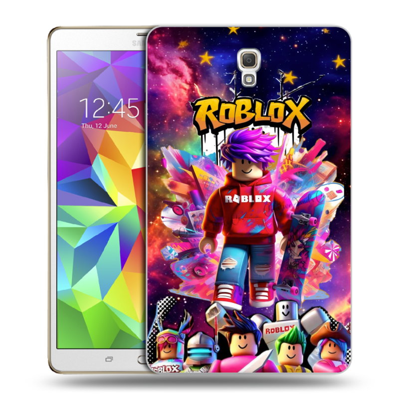 Силиконовый чехол на Samsung Galaxy Tab S 8.4 с принтом Roblox Роблокс Силиконовый чехол на Samsung Galaxy Tab S 8.4 с принтом Roblox Роблокс