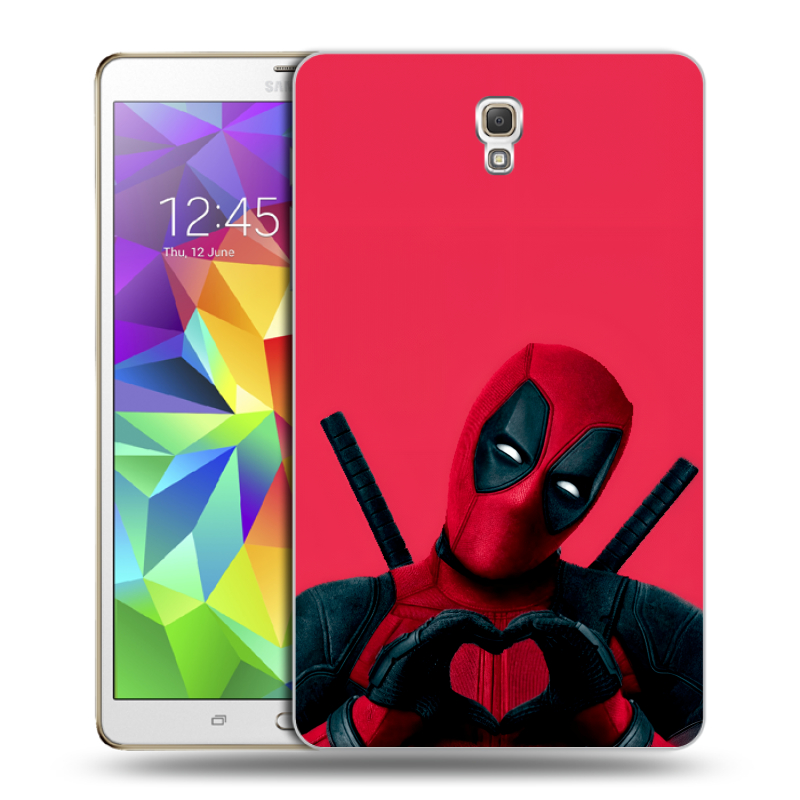Силиконовый чехол на планшета Samsung Galaxy Tab S 8.4 с принтом Дедпул Deadpool Силиконовый чехол на планшета Samsung Galaxy Tab S 8.4 с принтом Дедпул Deadpool