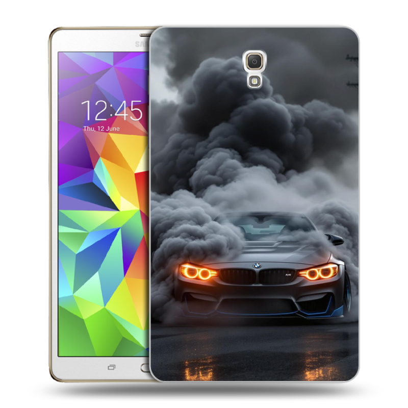 Силиконовый чехол на Samsung Galaxy Tab S 8.4 с принтом BMW БМВ Силиконовый чехол на Samsung Galaxy Tab S 8.4 с принтом BMW БМВ