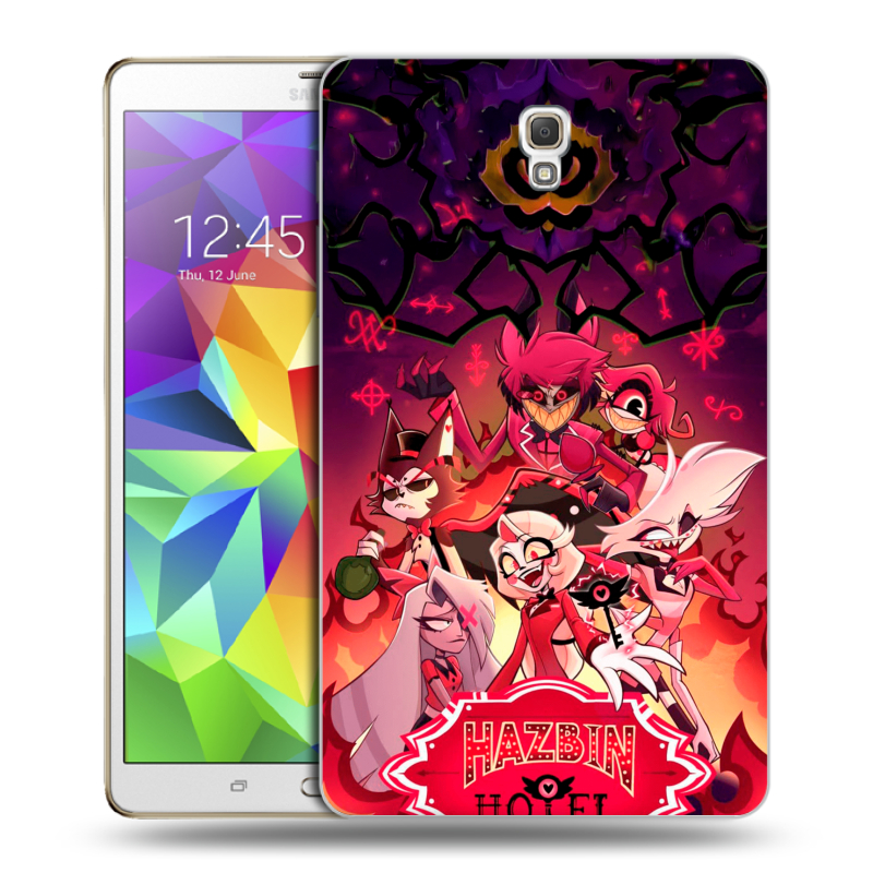 Силиконовый чехол на Samsung Galaxy Tab S 8.4 с принтом Hazbin Hotel Отель Хазбин Силиконовый чехол на Samsung Galaxy Tab S 8.4 с принтом Hazbin Hotel Отель Хазбин