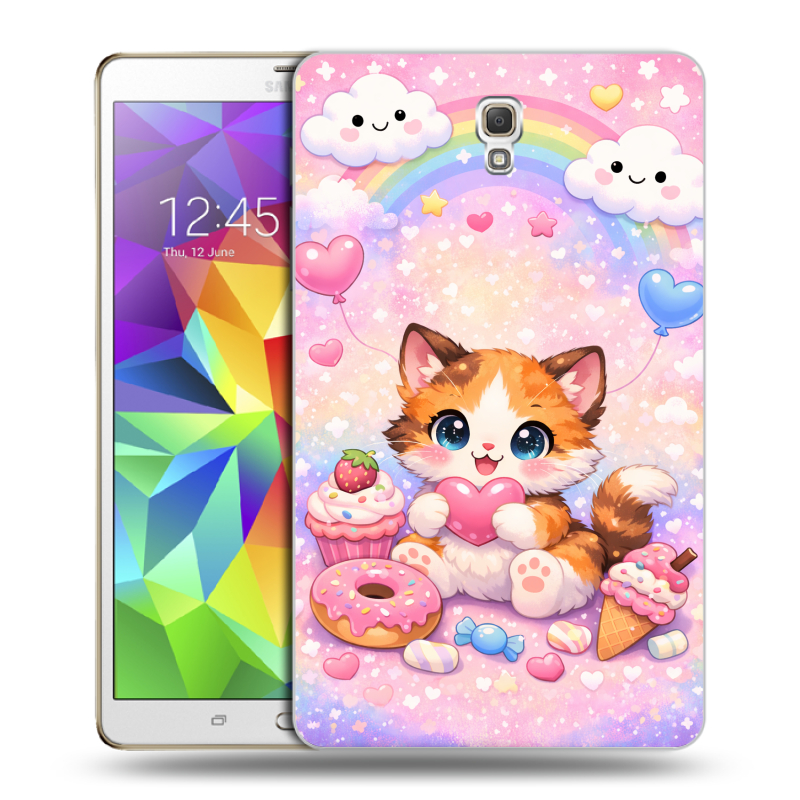 Силиконовый чехол на Samsung Galaxy Tab S 8.4 с принтом для девочек Силиконовый чехол на Samsung Galaxy Tab S 8.4 с принтом для девочек