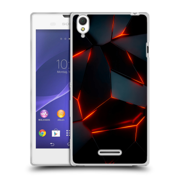 Силиконовый чехол на Sony Xperia T3 с принтом Яркие абстракции