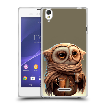 Силиконовый чехол на Sony Xperia T3 с принтом Сова