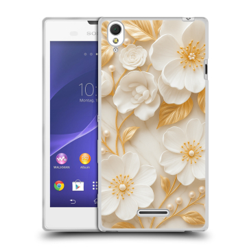 Силиконовый чехол на Sony Xperia T3 с принтом Цветы Силиконовый чехол на Sony Xperia T3 с принтом Цветы