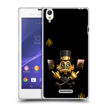 Силиконовый чехол на Sony Xperia T3 с принтом Золотой скрудж макдак