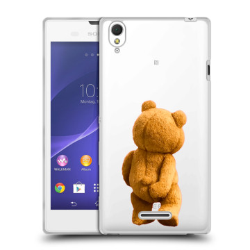 Силиконовый чехол на Sony Xperia T3 с принтом Медведь Силиконовый чехол на Sony Xperia T3 с принтом Медведь