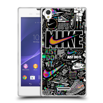 Силиконовый чехол на Sony Xperia T3 с принтом Найк