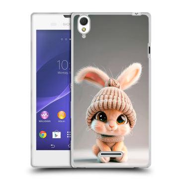 Силиконовый чехол на Sony Xperia T3 с принтом Кролик