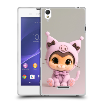 Силиконовый чехол на Sony Xperia T3 с принтом Куроми Kuromi Силиконовый чехол на Sony Xperia T3 с принтом Куроми Kuromi