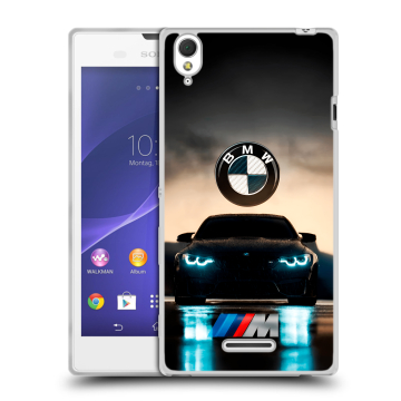Силиконовый чехол на Sony Xperia T3 с принтом БМВ BMW