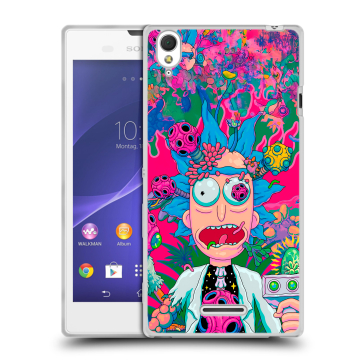 Силиконовый чехол на Sony Xperia T3 с принтом Рик и Морти Rick Morty Силиконовый чехол на Sony Xperia T3 с принтом Рик и Морти Rick Morty
