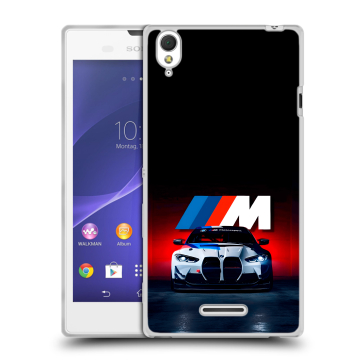 Силиконовый чехол на Sony Xperia T3 с принтом БМВ BMW