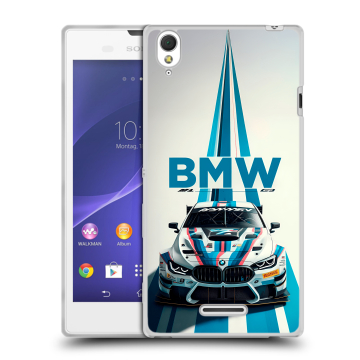 Силиконовый чехол на Sony Xperia T3 с принтом БМВ BMW Силиконовый чехол на Sony Xperia T3 с принтом БМВ BMW
