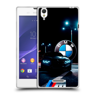 Силиконовый чехол на Sony Xperia T3 с принтом БМВ BMW