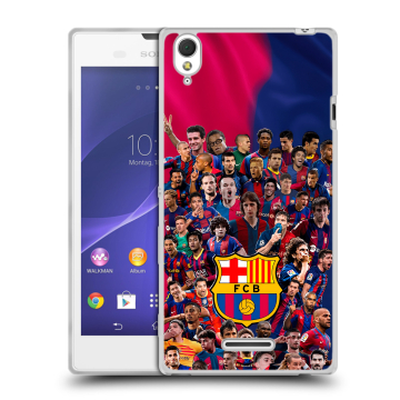 Силиконовый чехол на Sony Xperia T3 с принтом Барселона Barcelona