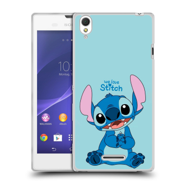 Силиконовый чехол на Sony Xperia T3 с принтом Лило и Стич