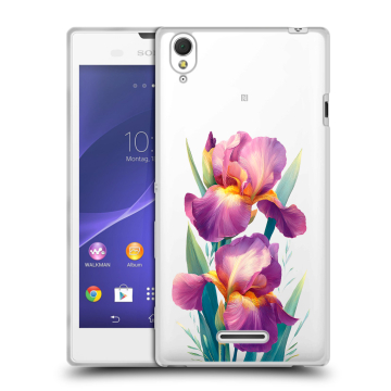 Силиконовый чехол на Sony Xperia T3 с принтом Цветы орхидеи Силиконовый чехол на Sony Xperia T3 с принтом Цветы орхидеи