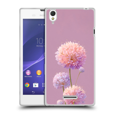 Силиконовый чехол на Sony Xperia T3 с принтом Цветы Силиконовый чехол на Sony Xperia T3 с принтом Цветы