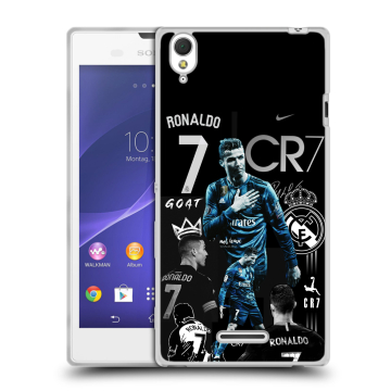 Силиконовый чехол на Sony Xperia T3 с принтом Реал Роналдо