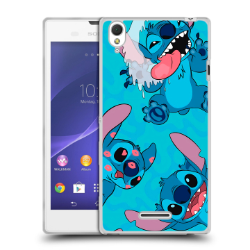 Силиконовый чехол на Sony Xperia T3 с принтом Лило и Стич
