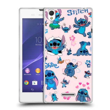 Силиконовый чехол на Sony Xperia T3 с принтом Лило и Стич