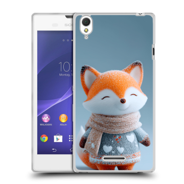 Силиконовый чехол на Sony Xperia T3 с принтом Лиса Силиконовый чехол на Sony Xperia T3 с принтом Лиса