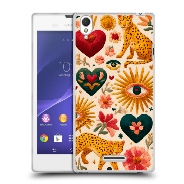Силиконовый чехол на Sony Xperia T3 с принтом Модный принт Силиконовый чехол на Sony Xperia T3 с принтом Модный принт