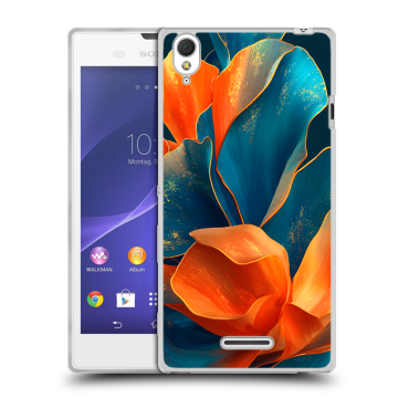 Силиконовый чехол на Sony Xperia T3 с принтом Цветы Силиконовый чехол на Sony Xperia T3 с принтом Цветы