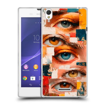 Силиконовый чехол на Sony Xperia T3 с принтом Модный принт Силиконовый чехол на Sony Xperia T3 с принтом Модный принт