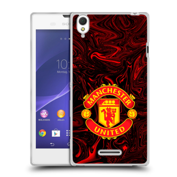 Силиконовый чехол на Sony Xperia T3 с принтом Manchester United Силиконовый чехол на Sony Xperia T3 с принтом Manchester United