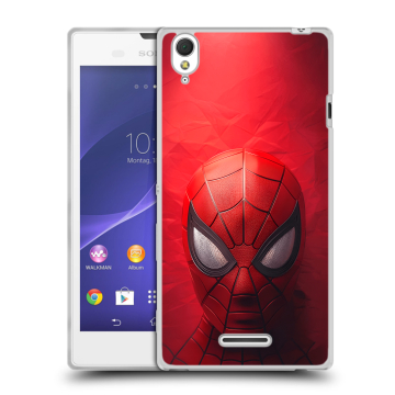 Силиконовый чехол на Sony Xperia T3 с принтом Spiderman Человек паук