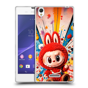 Силиконовый чехол на Sony Xperia T3 с принтом Labubu Лабубу Силиконовый чехол на Sony Xperia T3 с принтом Labubu Лабубу
