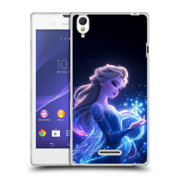 Силиконовый чехол на Sony Xperia T3 с принтом Холодное сердце Frozen Силиконовый чехол на Sony Xperia T3 с принтом Холодное сердце Frozen