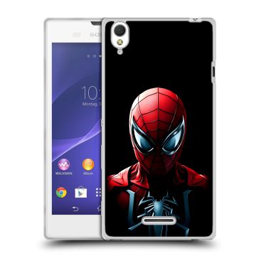 Силиконовый чехол на Sony Xperia T3 с принтом Spiderman Человек паук