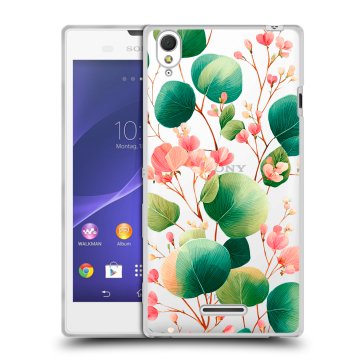 Силиконовый чехол на Sony Xperia T3 с принтом женский Силиконовый чехол на Sony Xperia T3 с принтом женский