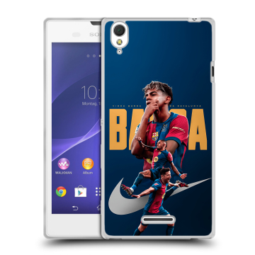 Силиконовый чехол на Sony Xperia T3 с принтом Барселона Barca Yamal Силиконовый чехол на Sony Xperia T3 с принтом Барселона Barca Yamal