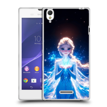 Силиконовый чехол на Sony Xperia T3 с принтом Холодное сердце Frozen Силиконовый чехол на Sony Xperia T3 с принтом Холодное сердце Frozen
